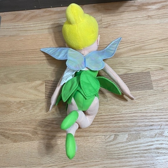 Disney Store Tinkerbell Plush Doll Stuffed Sitting Folded Legs Parks World Land - Picture 4 of 6